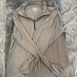 Champion Men's Gray Quarter-Zip Sweater